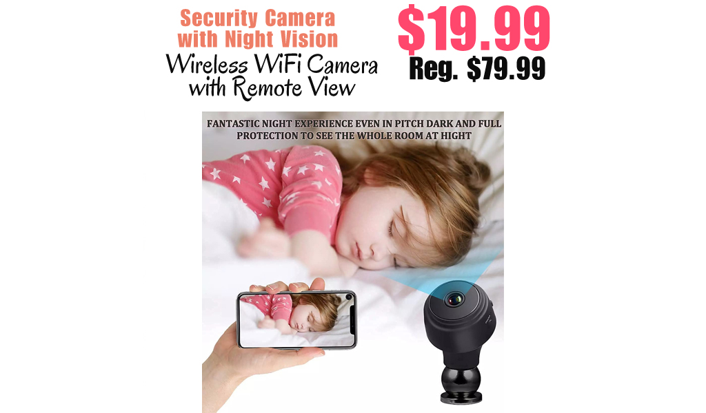 Wireless WiFi Camera with Remote View Only $19.99 Shipped on Amazon (Regularly $79.99)