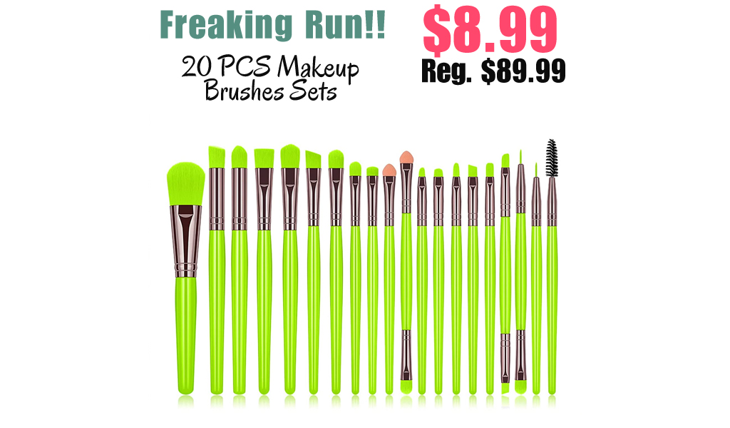 20 PCS Makeup Brushes Sets Only $8.99 Shipped on Amazon (Regularly $89.99)