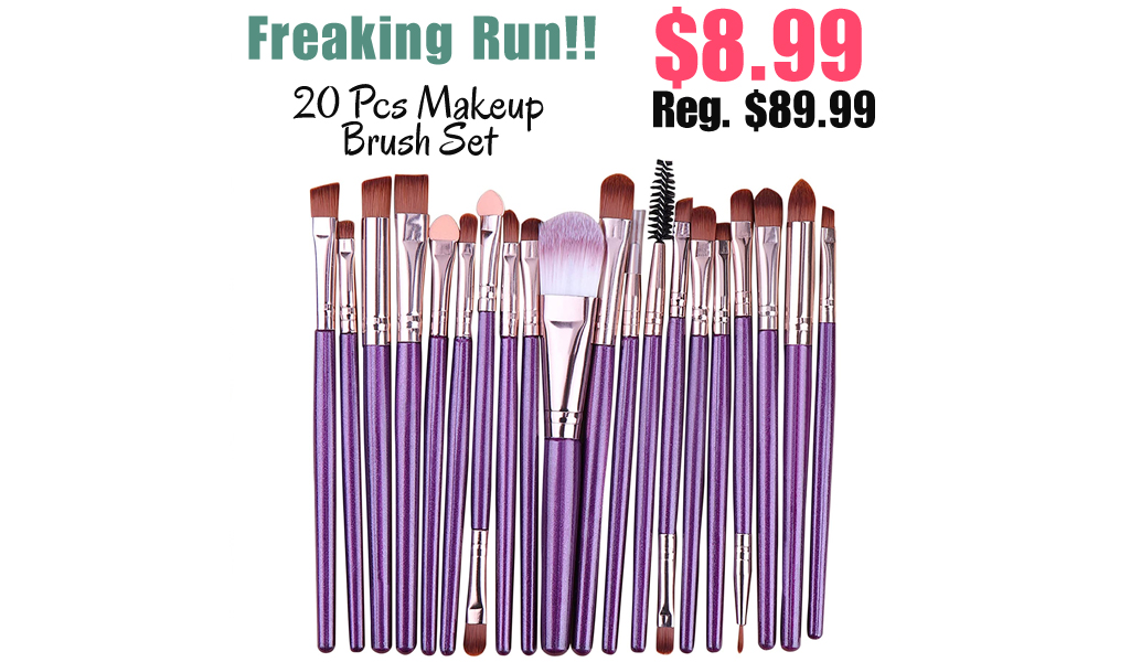 20 Pcs Makeup Brush Set Only $8.99 Shipped on Amazon (Regularly $89.99)