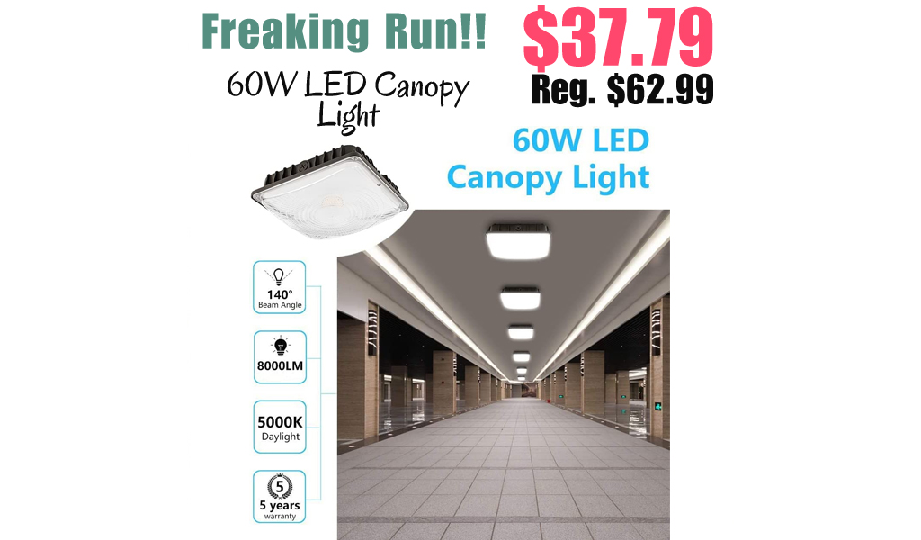 60W LED Canopy Light Only $37.79 Shipped on Amazon (Regularly $62.99)