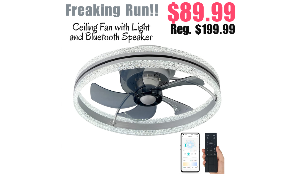 Ceiling Fan with Light and Bluetooth Speaker Only $89.99 Shipped on Amazon (Regularly $199.99)