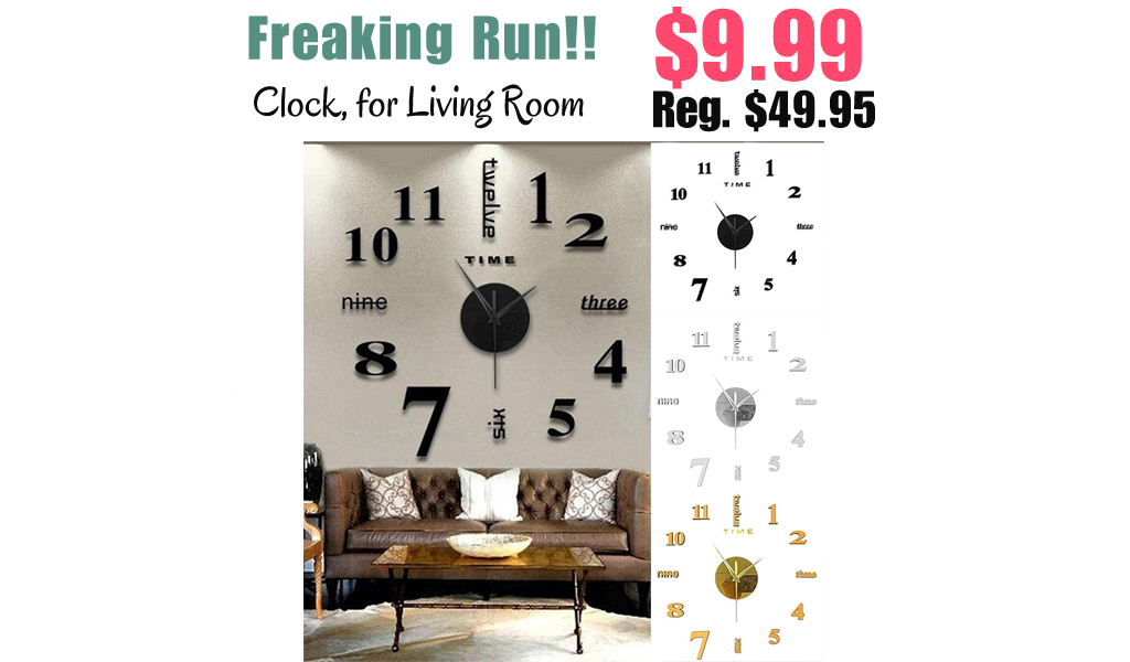 Clock, for Living Room Only $9.99 Shipped on Amazon (Regularly $49.95)