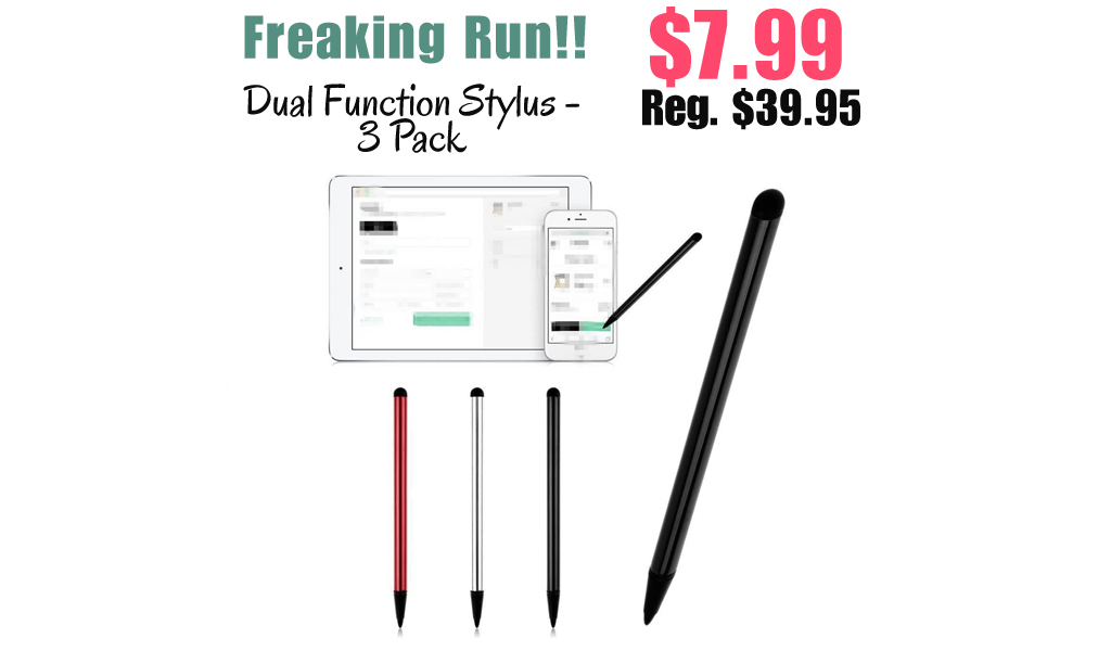 Dual Function Stylus - 3 Pack Only $7.99 Shipped on Amazon (Regularly $39.95)