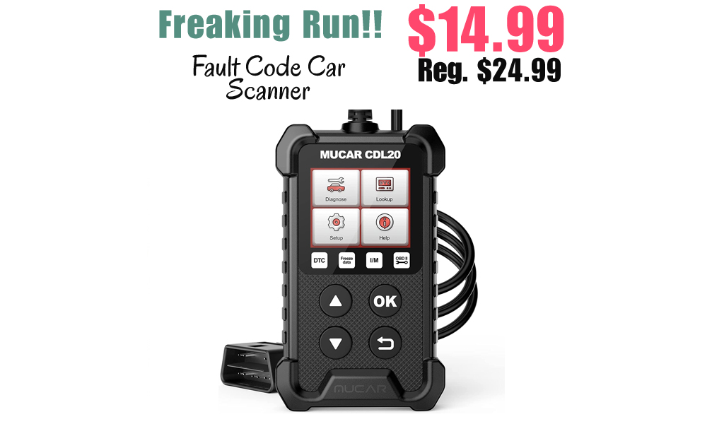 Fault Code Car Scanner Only $14.99 Shipped on Amazon (Regularly $24.99)