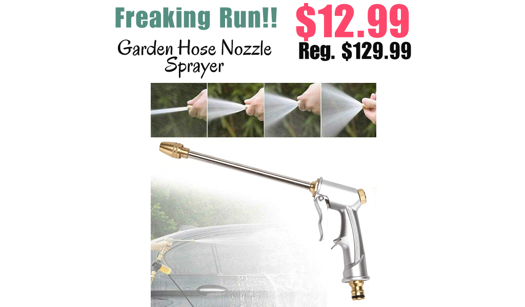 Garden Hose Nozzle Sprayer Only $12.99 Shipped on Amazon (Regularly $129.99)