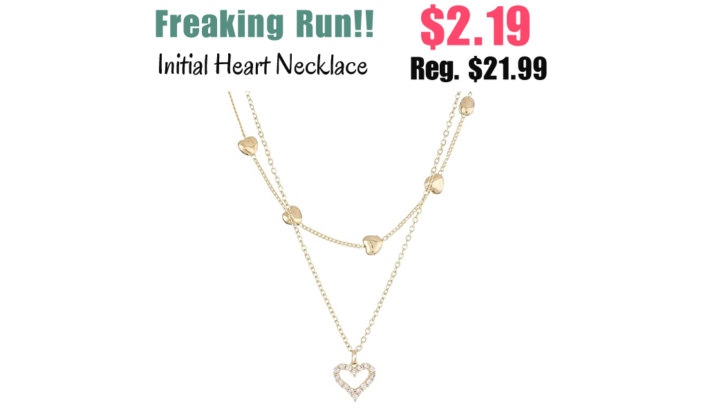 Initial Heart Necklace Only $2.19 Shipped on Amazon (Regularly $21.99)