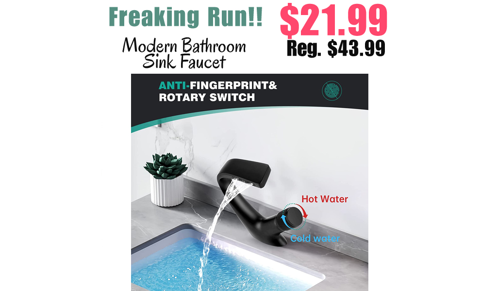 Modern Bathroom Sink Faucet Only $21.99 Shipped on Amazon (Regularly $43.99)