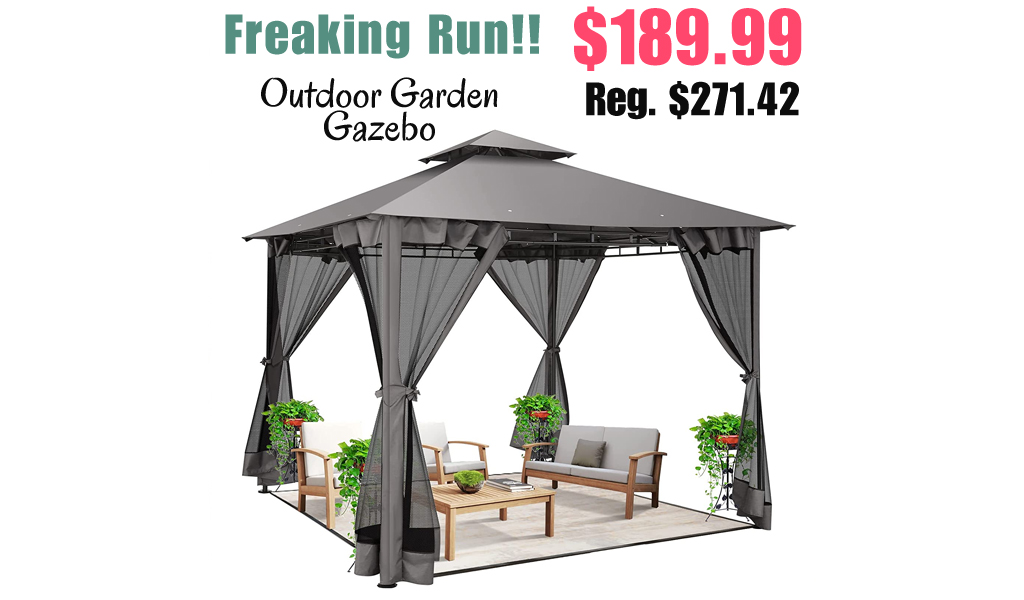 Outdoor Garden Gazebo Only $189.99 Shipped on Amazon (Regularly $271.42)
