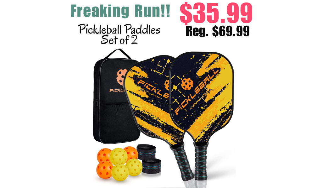 Pickleball Paddles Set of 2 Only $35.99 Shipped on Amazon (Regularly $69.99)