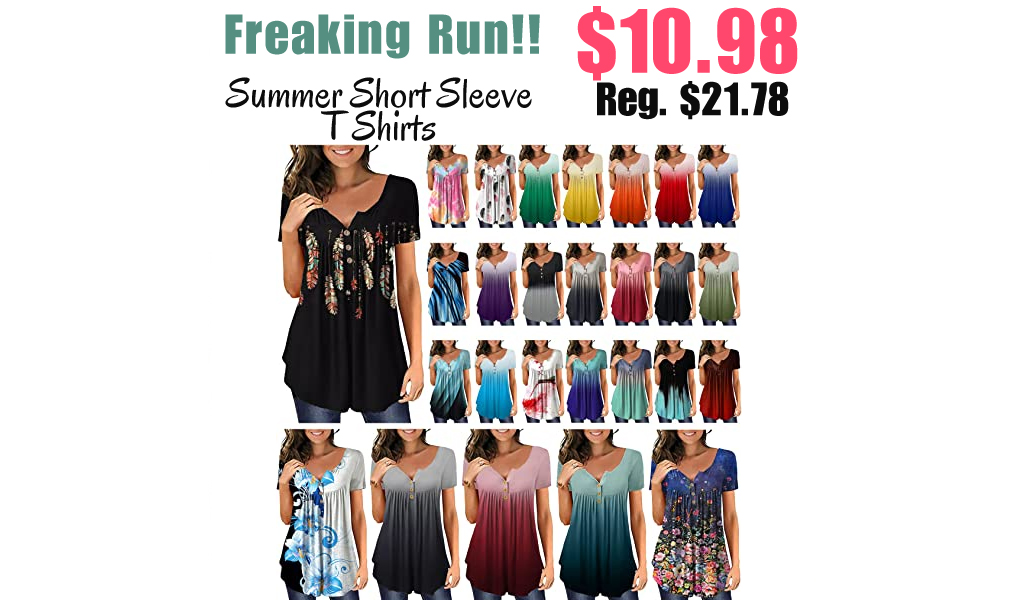 Summer Short Sleeve T Shirts Only $10.98 Shipped on Amazon (Regularly $21.78)