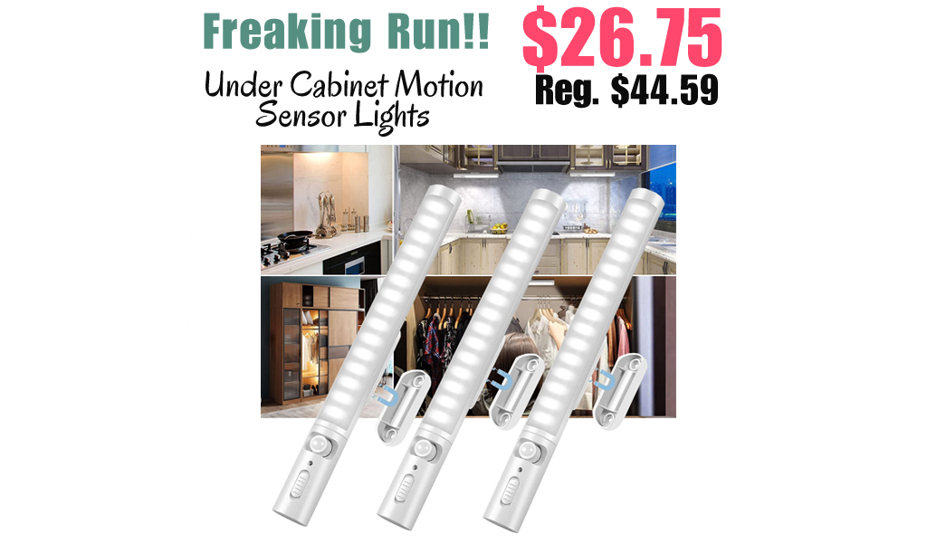 Under Cabinet Motion Sensor Lights Only $26.75 Shipped on Amazon (Regularly $44.59)