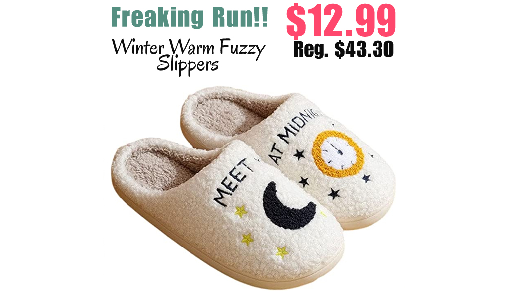 Winter Warm Fuzzy Slippers Only $12.99 Shipped on Amazon (Regularly $43.30)