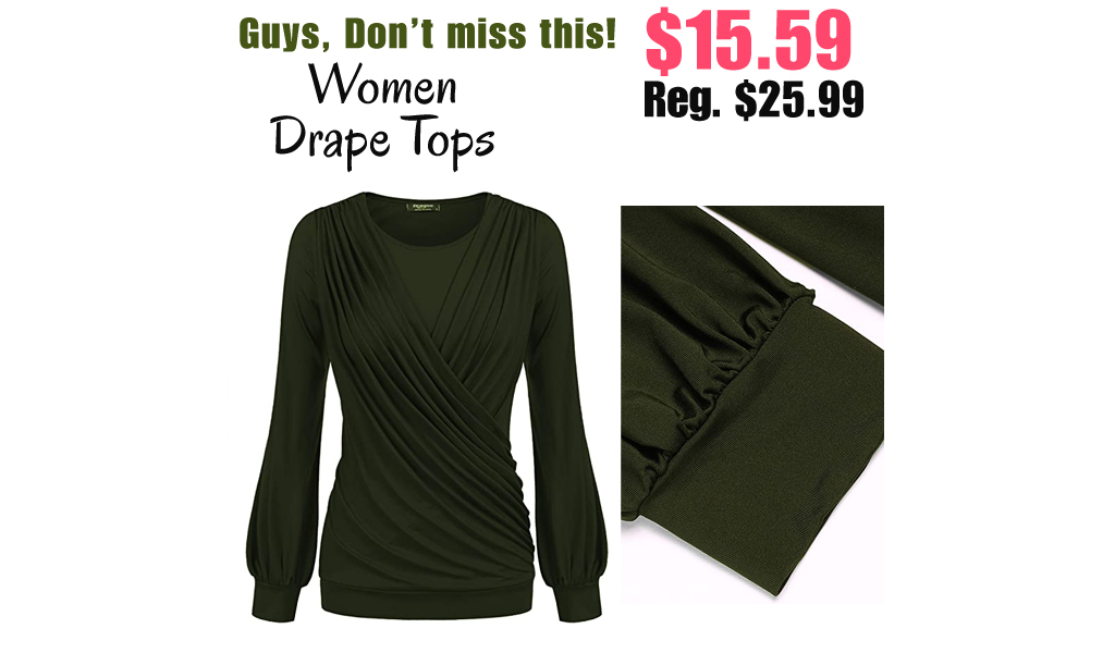 Women Drape Tops Only $15.59 Shipped on Amazon (Regularly $25.99)
