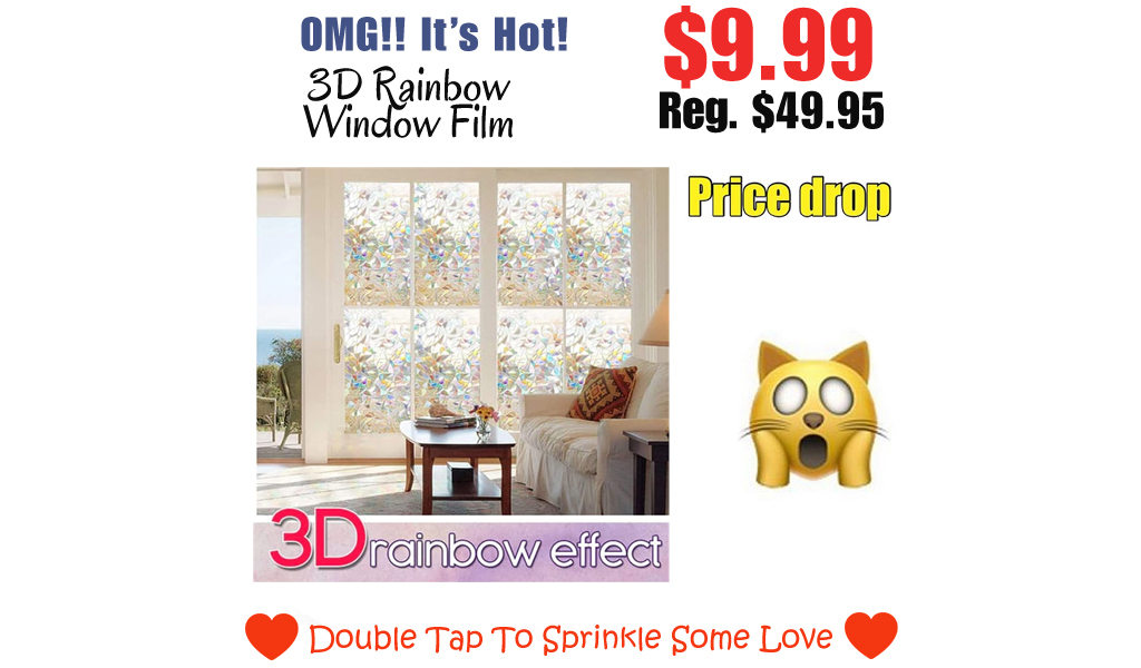 3D Rainbow Window Film Only $9.99 Shipped on Amazon (Regularly $49.95)