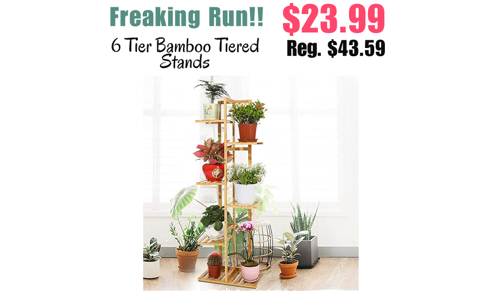 6 Tier Bamboo Tiered Stands Only $23.99 Shipped on Amazon (Regularly $43.59)