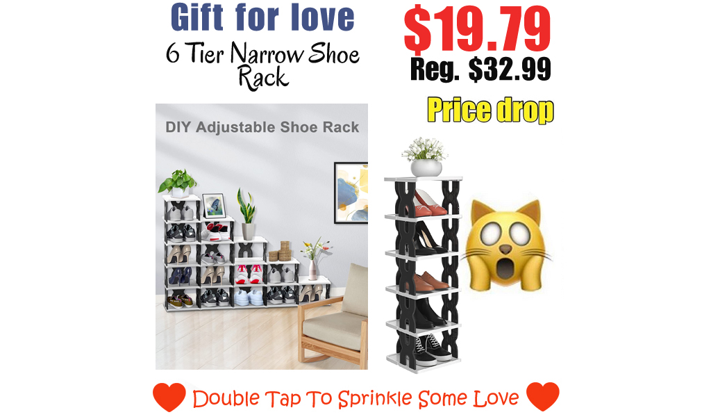 6 Tier Narrow Shoe Rack Only $19.79 Shipped on Amazon (Regularly $32.99)