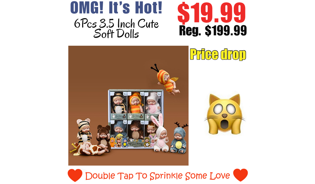 6Pcs 3.5 Inch Cute Soft Dolls Only $19.99 Shipped on Amazon (Regularly $199.99)