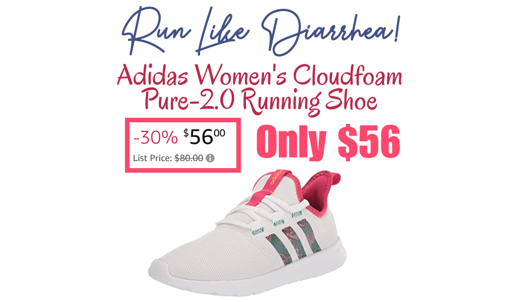 Adidas Women's Cloudfoam Pure-2.0 Running Shoe Only $56 Shipped on Amazon (Regularly $80)