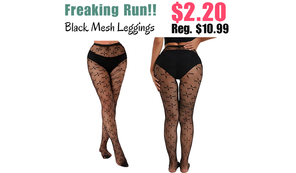 Black Mesh Leggings Only $2.20 Shipped on Amazon (Regularly $10.99)