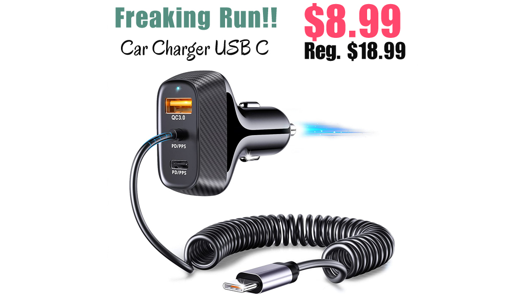 Car Charger USB C Only $8.99 Shipped on Amazon (Regularly $18.99)