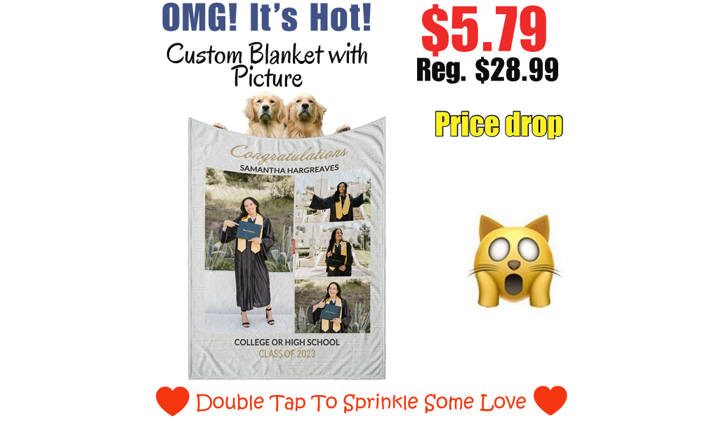 Custom Blanket with Picture Only $5.79 Shipped on Amazon (Regularly $28.99)