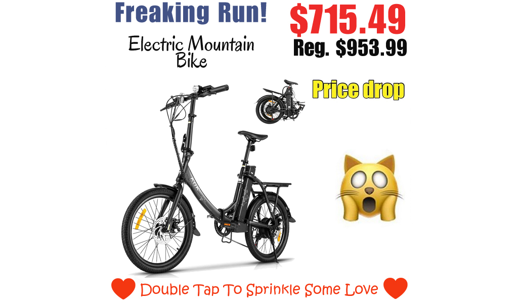 Electric Mountain Bike Only $715.49 Shipped on Amazon (Regularly $953.99)