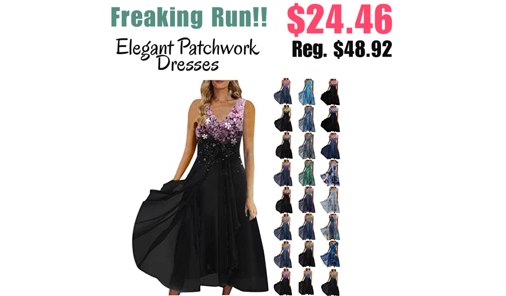 Elegant Patchwork Dresses Only $24.46 Shipped on Amazon (Regularly $48.92)