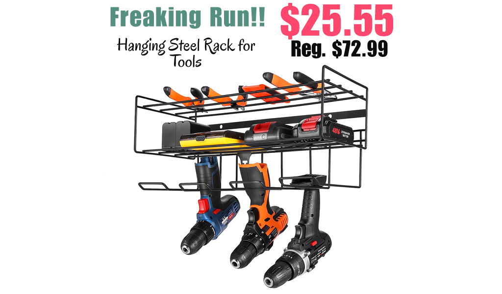 Hanging Steel Rack for Tools Only $25.55 Shipped on Amazon (Regularly $72.99)