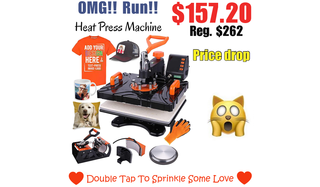 Heat Press Machine Only $157.20 Shipped on Amazon (Regularly $262)