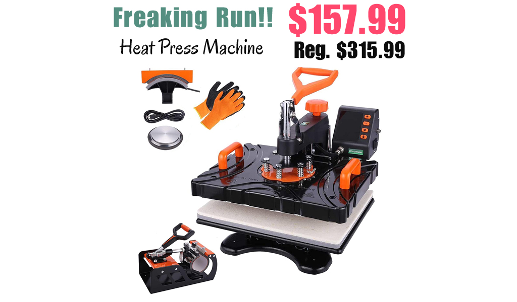Heat Press Machine Only $157.99 Shipped on Amazon (Regularly $315.99)