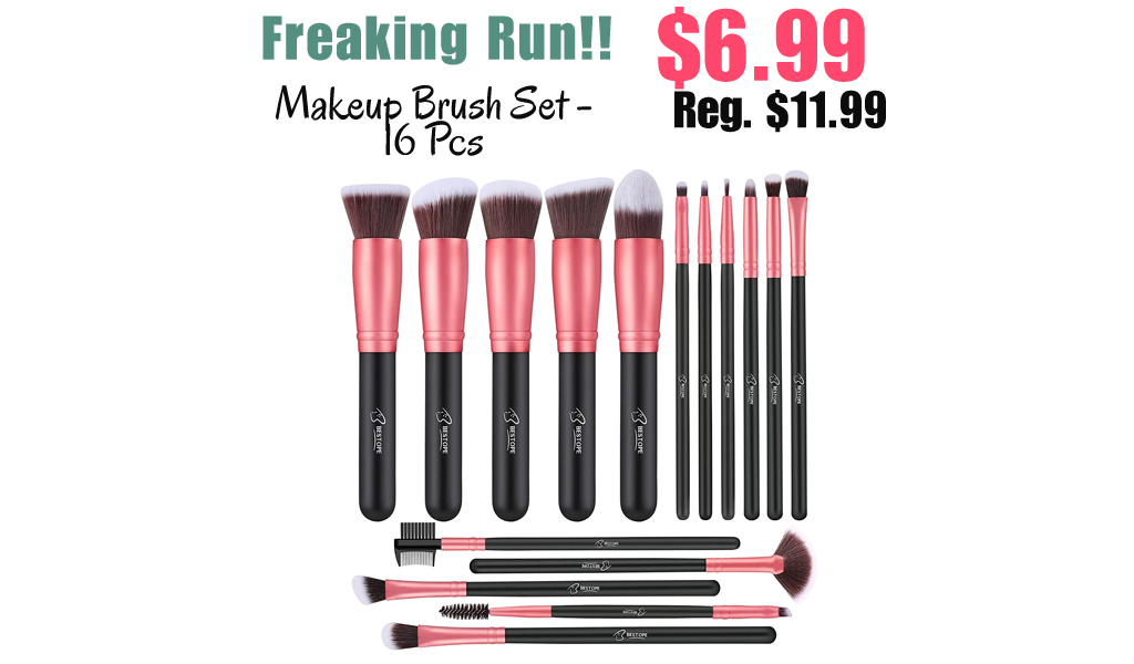 Makeup Brush Set - 16 Pcs Only $6.99 Shipped on Amazon (Regularly $11.99)