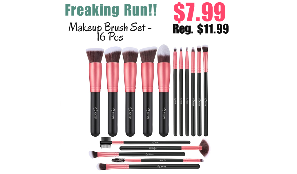 Makeup Brush Set - 16 Pcs Only $7.99 Shipped on Amazon (Regularly $11.99)