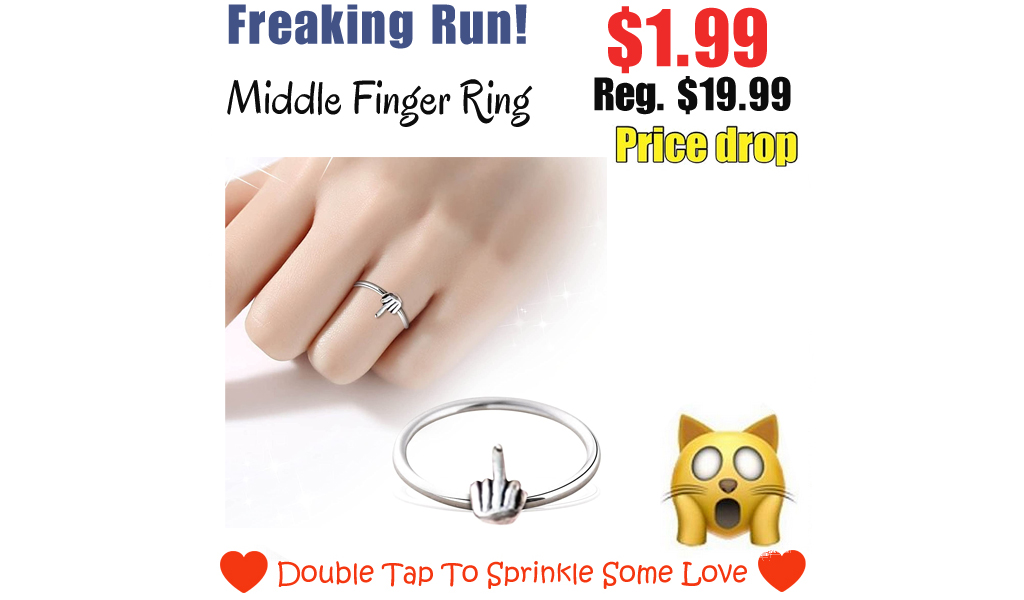 Middle Finger Ring Only $1.99 Shipped on Amazon (Regularly $19.99)