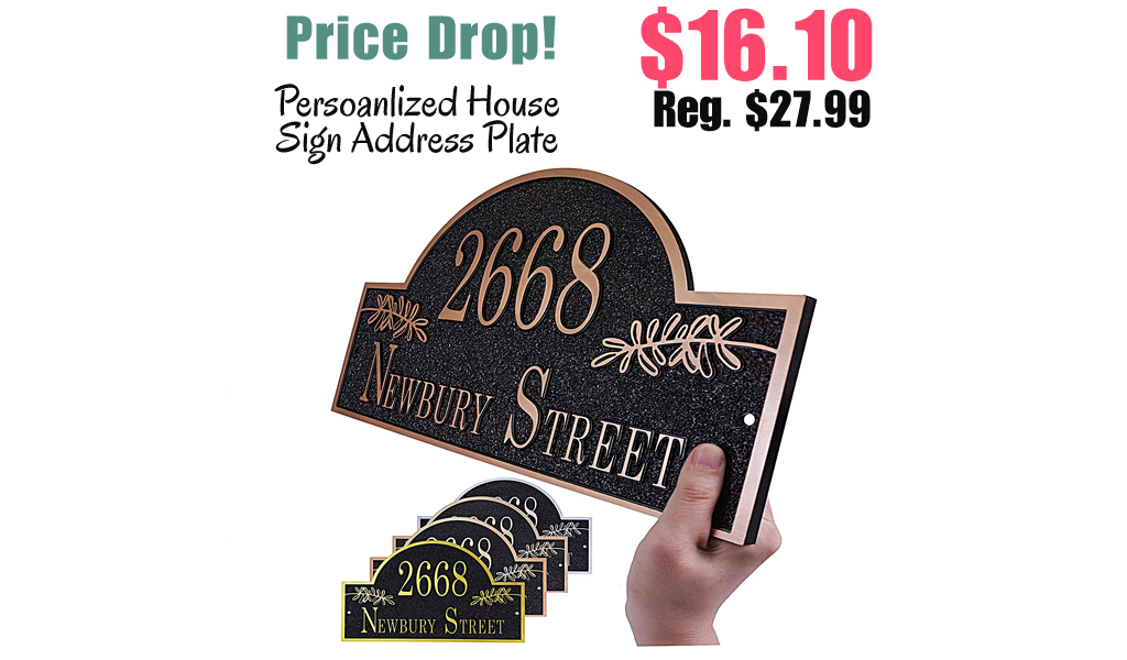 Persoanlized House Sign Address Plate Only $16.10 Shipped on Amazon (Regularly $27.99)