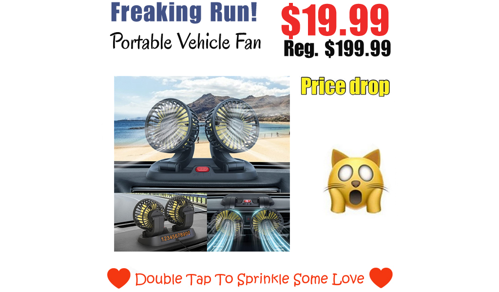 Portable Vehicle Fan Only $19.99 Shipped on Amazon (Regularly $199.99)