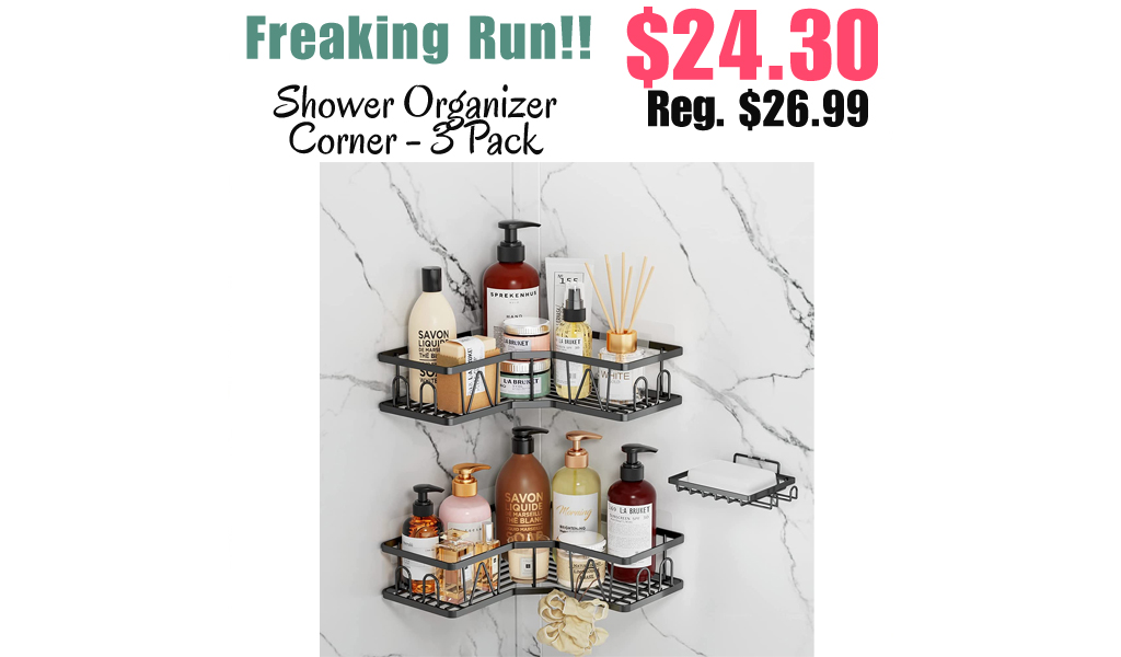 Shower Organizer Corner - 3 Pack Only $24.30 Shipped on Amazon (Regularly $26.99)