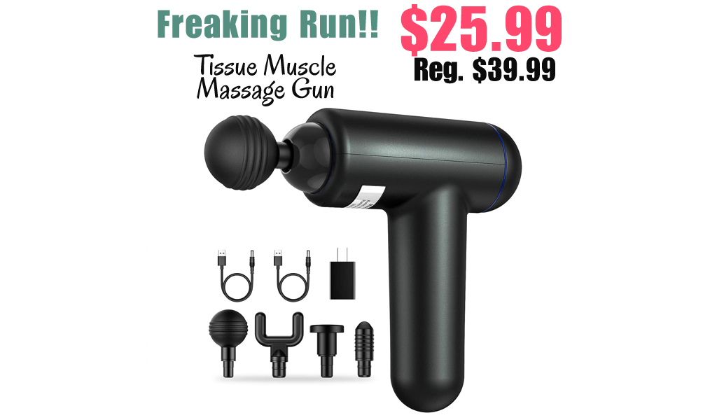 Tissue Muscle Massage Gun Only $25.99 Shipped on Amazon (Regularly $39.99)