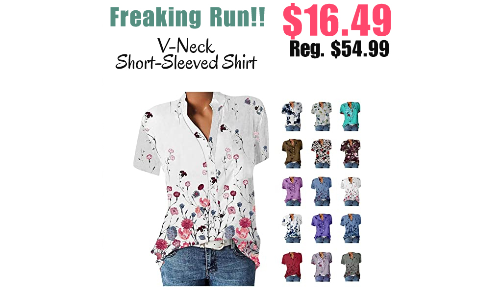 V-Neck Short-Sleeved Shirt Only $16.49 Shipped on Amazon (Regularly $54.99)