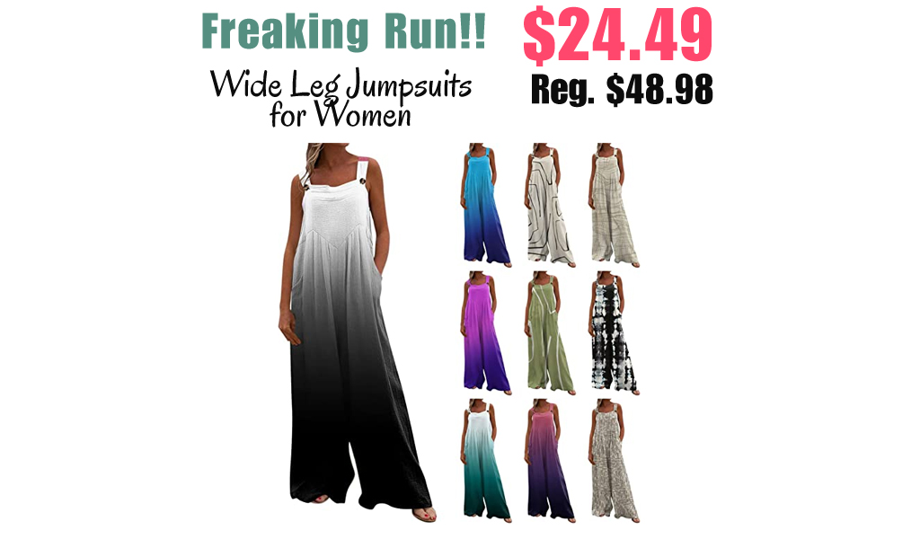 Wide Leg Jumpsuits for Women Only $24.49 Shipped on Amazon (Regularly $48.98)
