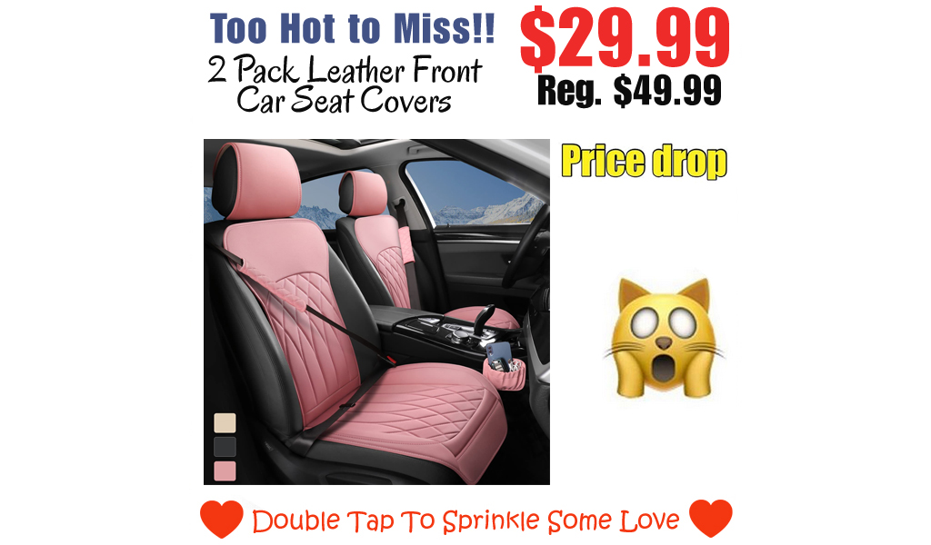 2 Pack Leather Front Car Seat Covers Only $29.99 Shipped on Amazon (Regularly $49.99)