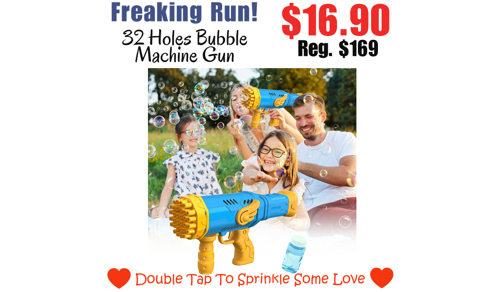 32 Holes Bubble Machine Gun Only $16.90 Shipped on Amazon (Regularly $169)
