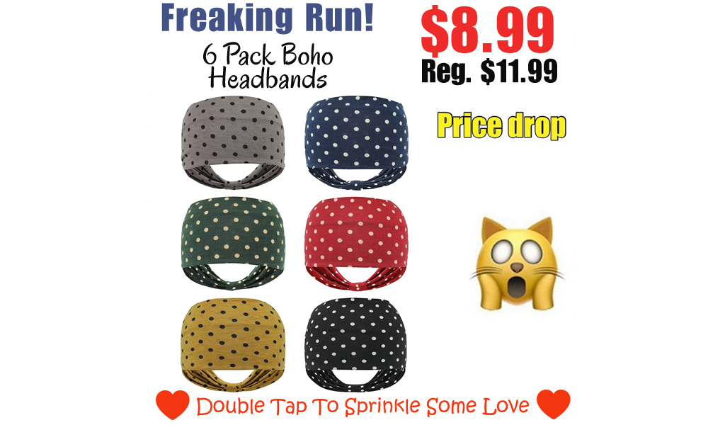 6 Pack Boho Headbands Only $8.99 Shipped on Amazon (Regularly $11.99)
