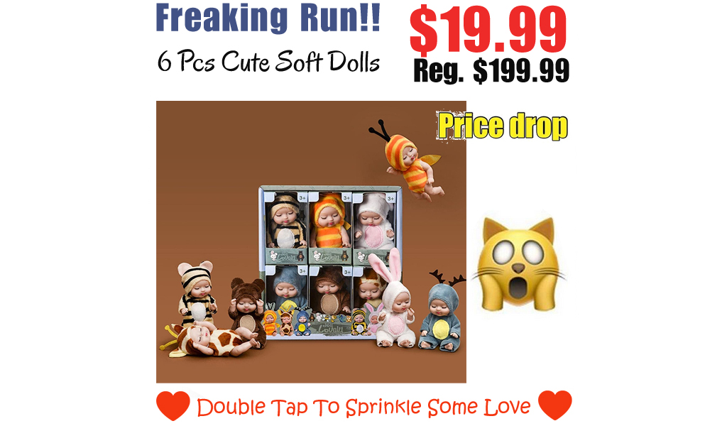 6 Pcs Cute Soft Dolls Only $19.99 Shipped on Amazon (Regularly $199.99)