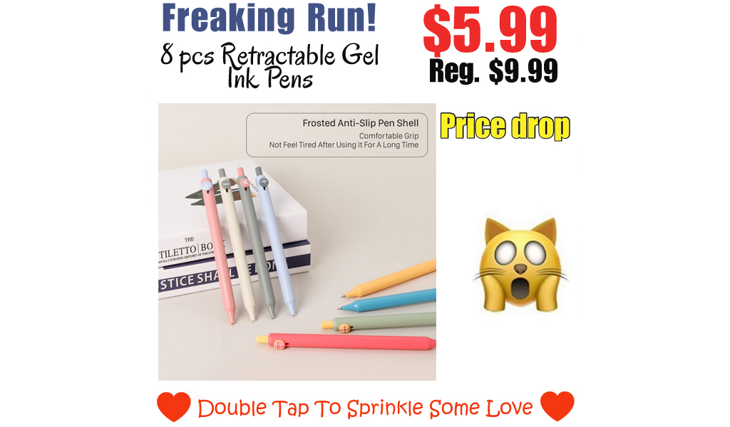 8 pcs Retractable Gel Ink Pens Only $5.99 Shipped on Amazon (Regularly $9.99)