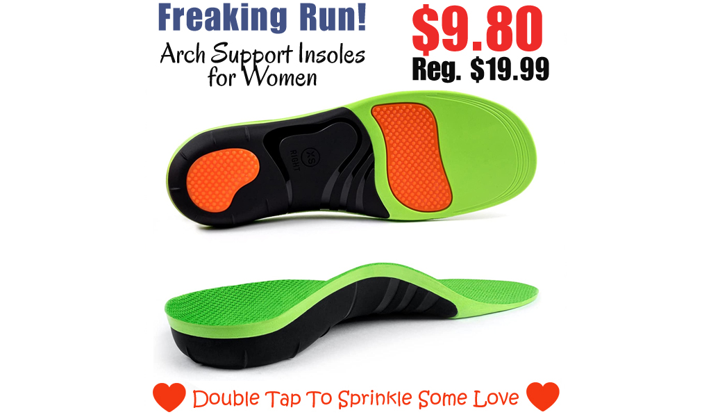Arch Support Insoles for Women Only $9.80 Shipped on Amazon (Regularly $19.99)