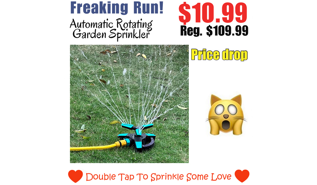 Automatic Rotating Garden Sprinkler Only $10.99 Shipped on Amazon (Regularly $109.99)
