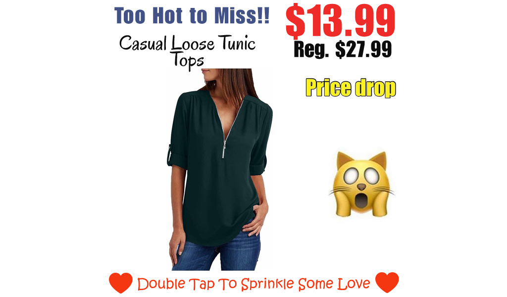 Casual Loose Tunic Tops Only $13.99 Shipped on Amazon (Regularly $27.99)