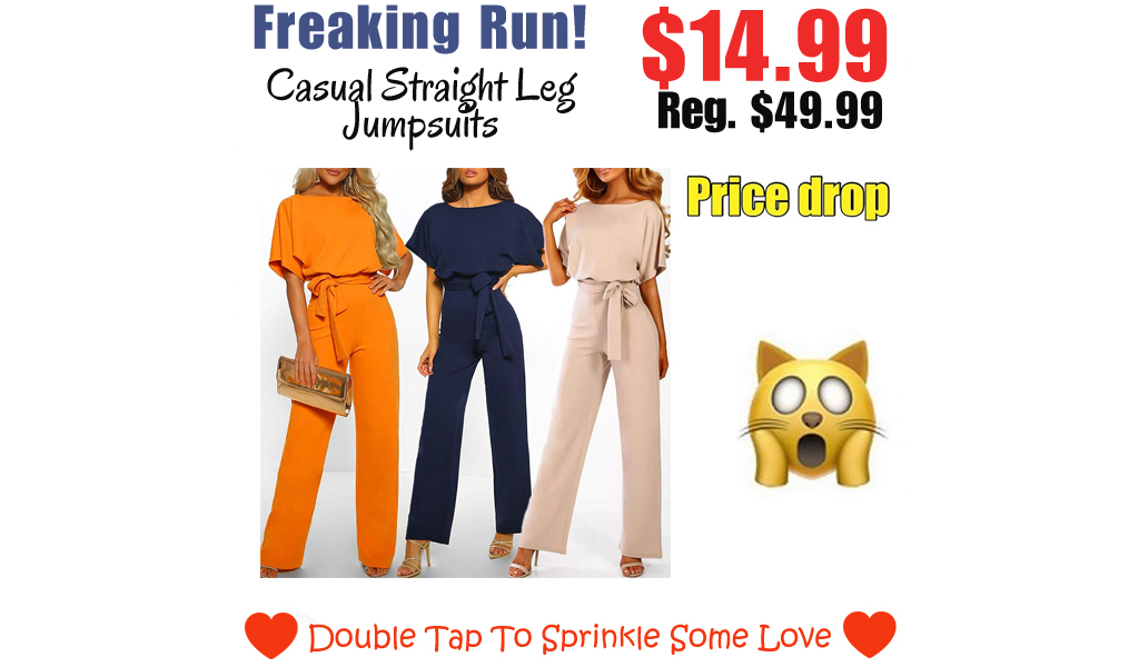 Casual Straight Leg Jumpsuits Only $14.99 Shipped on Amazon (Regularly $49.99)
