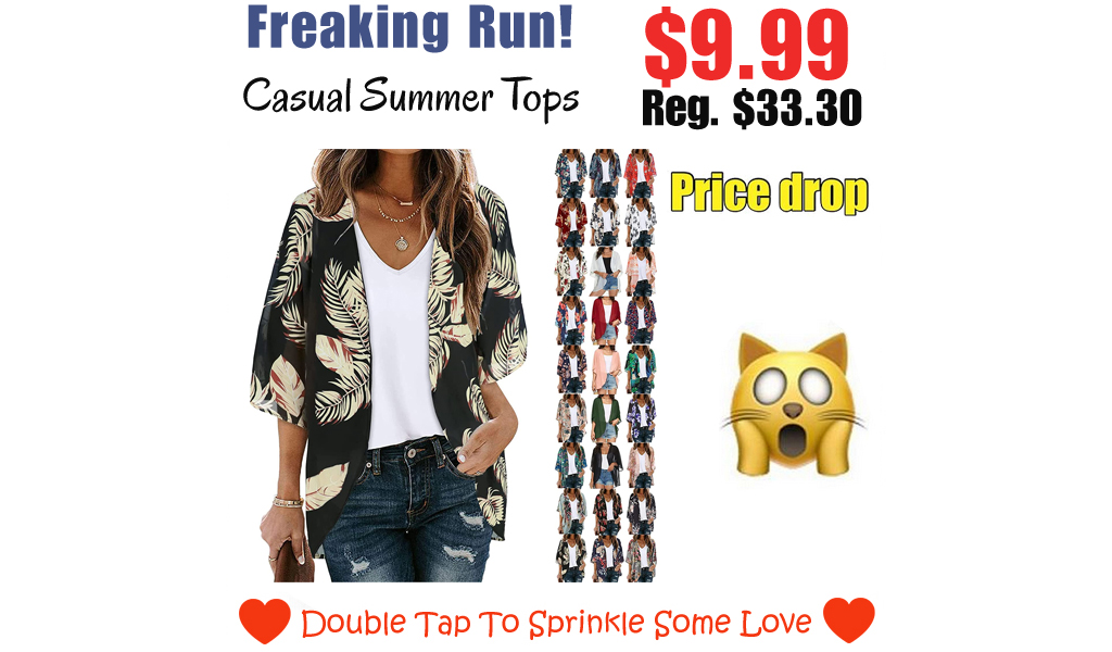 Casual Summer Tops Only $9.99 Shipped on Amazon (Regularly $33.30)