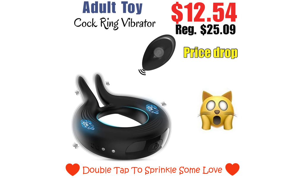 Cock Ring Vibrator Only $12.54 Shipped on Amazon (Regularly $25.09)